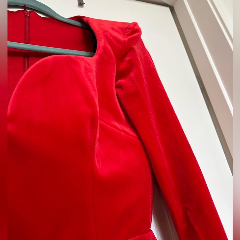 Velvet midi dress - Picture 6 of 11